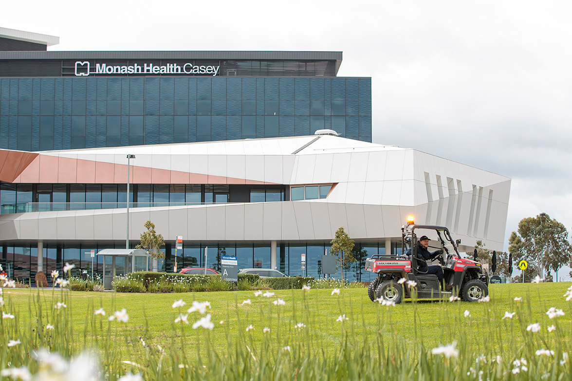 Exterior of the Casey Hospital building